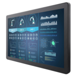 W22L100-GCA3 21.5 " 1920x1080 Slim housing design, Built in P-Cap touch ,IP65 - front side Design
