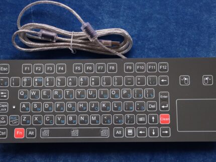 Промышленная клавиатура K-TEK-D343TP-FN-B-US/RU-USB