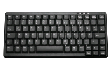 Компактная клавиатура TKL-083-KGEH-BLACK-PS/2-US/CYR