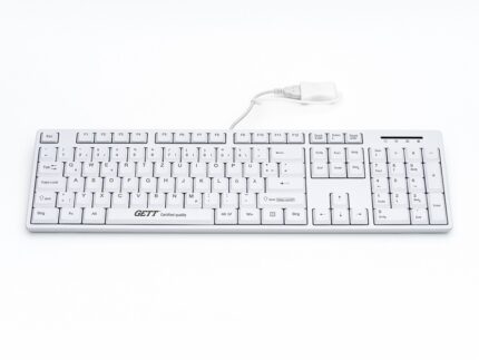 Клавиатура TKL-105-GCQ-IP68-KGEH-WHITE-USB-US/CYR (KL27201)