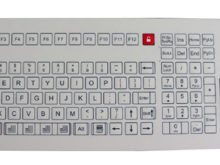 Промышленная клавиатура K-TEK-D410TP-KP-FN-SW-W-US/RU-USB