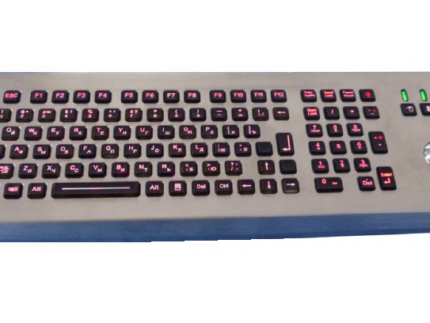 Антивандальная клавиатура K-TEK-M460-MTB-KP-FN-BL-DT-US/RU-PS/2