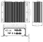Компактный встраиваемый компьютер C4350Z-V (i5-6200U)