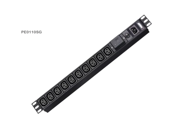 Устройство распределения электропитания PE0110SG 10A 10-outlets Basic 1U PDU with surge protection