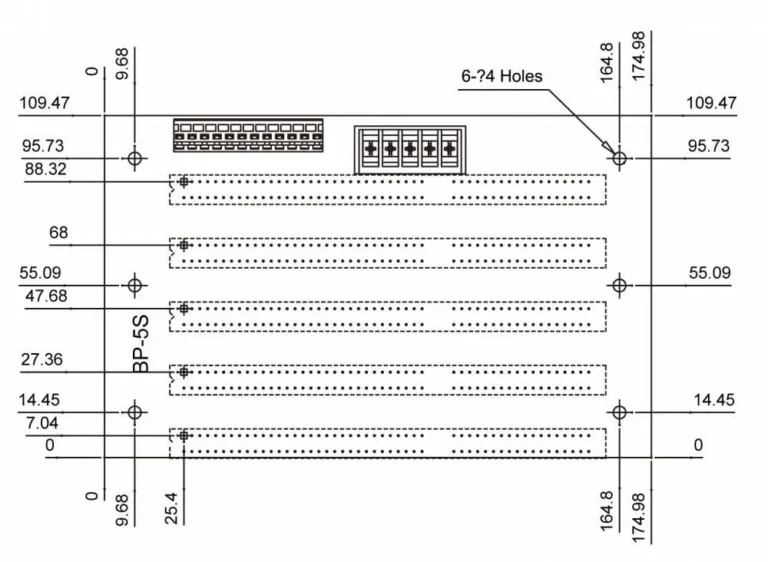 Промышленная кроссплата BP-5S-RS
