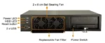 Корпус RACK-220GBPX/300W