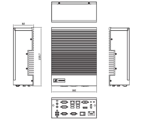 Специализированный промышленный компьютер FRONT System 127.501 (00-06128881)