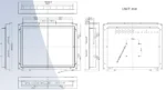 Промышленный бескорпусной монитор R15L110-OFA1TR/GS