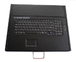 Промышленная клавиатура K-TEK-1U-KB-TP-PL-B-US/RU-USB